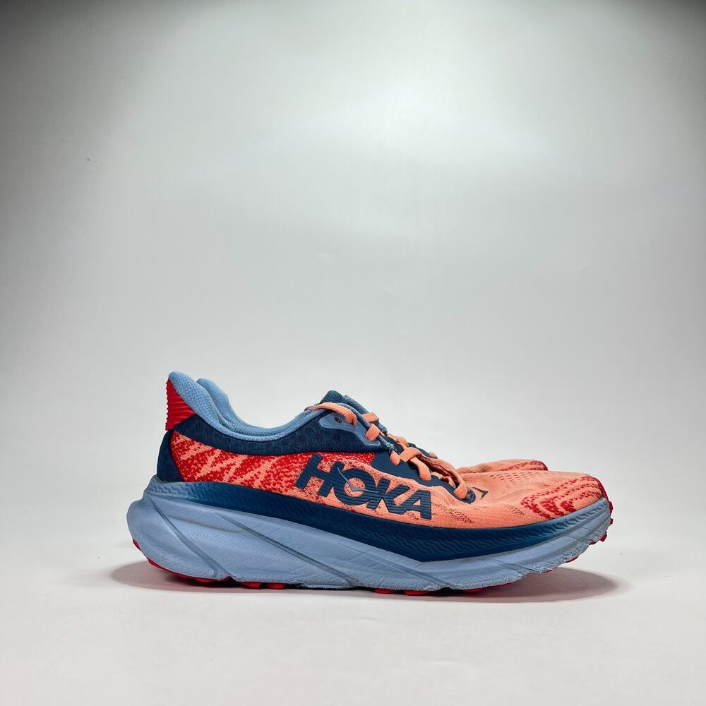 HOKA Challenger ATR 7 Papaya Real Teal Running Shoes 1134498 PPYR Womens Size 8B